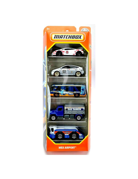 Paquete de 5 vehículos Matchbox Aeropuerto 1:64
