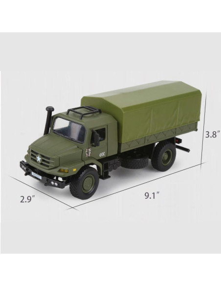 Camión Militar a Escala 1/36 KAIDIWEI - Metal Die-Cast 23.1 cm