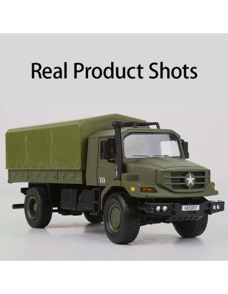 Camión Militar a Escala 1/36 KAIDIWEI - Metal Die-Cast 23.1 cm