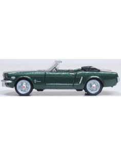 Modelo Coche Diecast 1965 Ford Mustang Convertible Verde 2