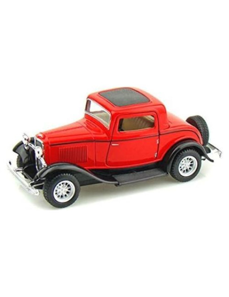 Modelo de Metal Fundido KiNSMART Ford 3-Window Coupe 1:34 12.7 cm Rojo