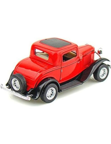 Modelo de Metal Fundido KiNSMART Ford 3-Window Coupe 1:34 12.7 cm Rojo