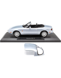Escala 1:18 Mazda MX-5 1989 Plata Diecast NOREV 2