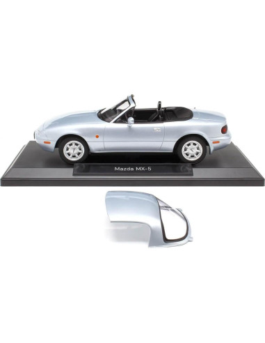Escala 1:18 Mazda MX-5 1989 Plata Diecast NOREV