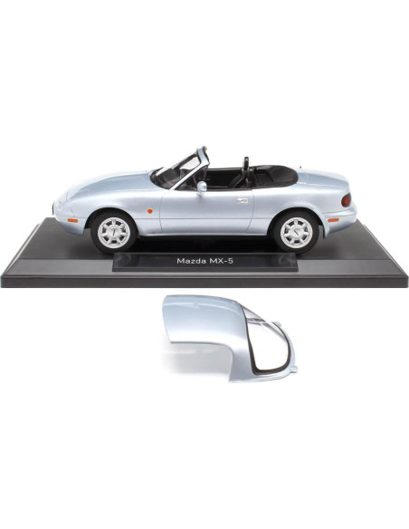 Escala 1:18 Mazda MX-5 1989 Plata Diecast NOREV