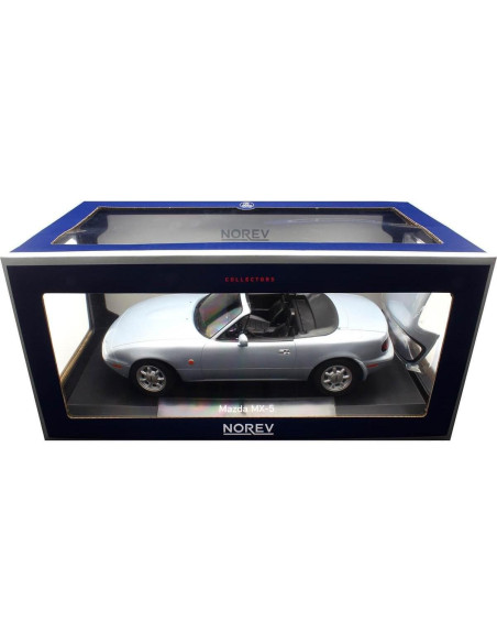 Escala 1:18 Mazda MX-5 1989 Plata Diecast NOREV