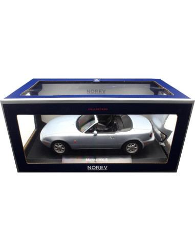 Escala 1:18 Mazda MX-5 1989 Plata Diecast NOREV