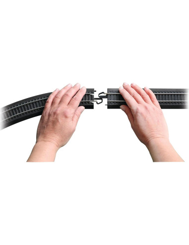 Pista Curva 45.72 cm E-Z Track Bachmann HO - 50 Piezas