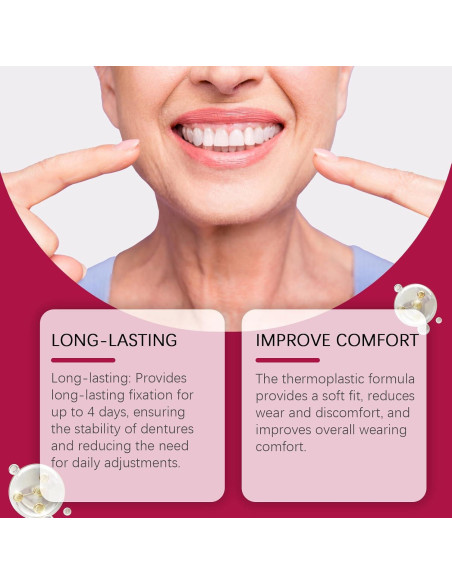 Adhesivo para Dentaduras Termoplástico Fuerte 34g Adhesivo para Dentaduras Termoplástico Fuerte 34g