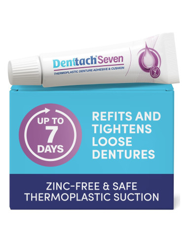 Adhesivo para Dentaduras Denttach Seven, Termoplástico, 1 Unidad