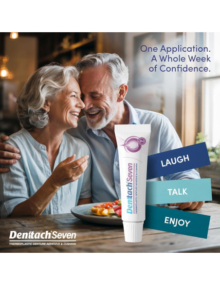Adhesivo para Dentaduras Denttach Seven, Termoplástico, 1 Unidad