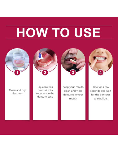 Adhesivo para Dentaduras Termoplástico Fuerte 34g