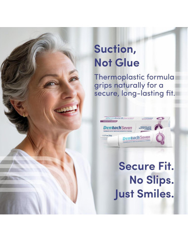 Adhesivo para Dentaduras Denttach Seven, Termoplástico, 1 Unidad