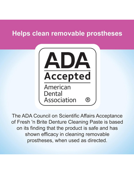 Pasta Limpiadora para Dentaduras Fresh 'n Brite - 3 Tubos 107g