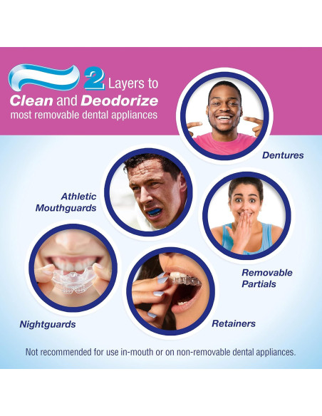 Pasta Limpiadora para Dentaduras Fresh 'n Brite - 3 Tubos 107g