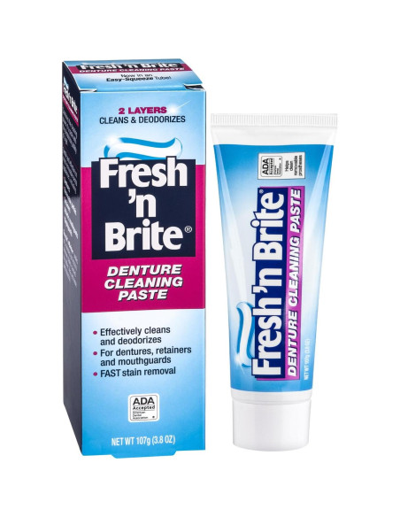 Pasta Limpiadora para Dentaduras Fresh 'n Brite - 3 Tubos 107g