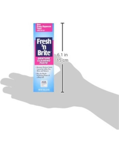 Pasta Limpiadora para Dentaduras Fresh 'n Brite - 3 Tubos 107g