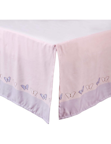 Juego de Ropa de Cuna Estándar La Premura 3 Piezas Mariposa Lila