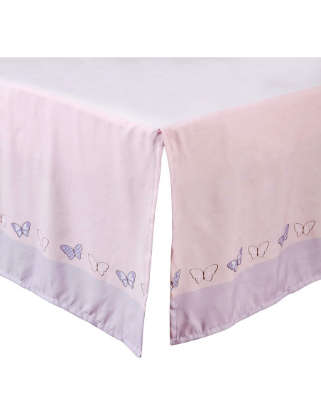 Juego de Ropa de Cuna Estándar La Premura 3 Piezas Mariposa Lila