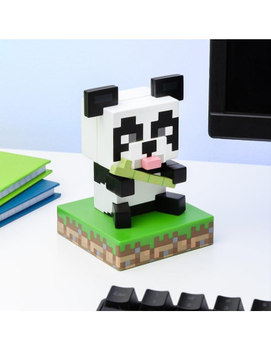 Luz Nocturna Panda Minecraft Paladone 11cm LED Multicolor