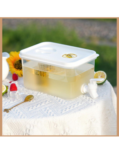 Dispensador de Bebidas Sivlnian 6.4L con Grifo y Filtro - 2 Piezas