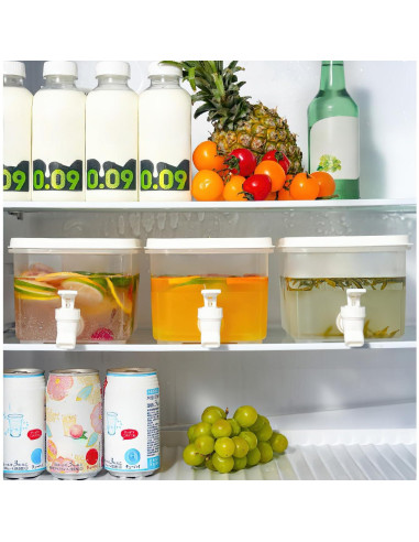 Dispensador de Bebidas Sivlnian 6.4L con Grifo y Filtro - 2 Piezas