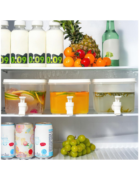 Dispensador de Bebidas Sivlnian 6.4L con Grifo y Filtro - 2 Piezas