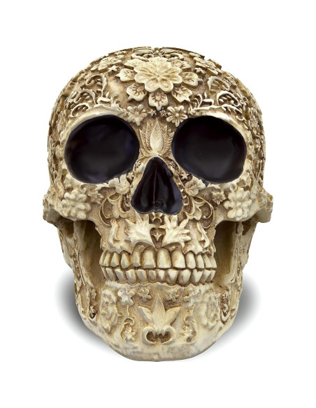 Calavera de Resina Natural READAEER 19.3x14.2x15.5 cm Decoración