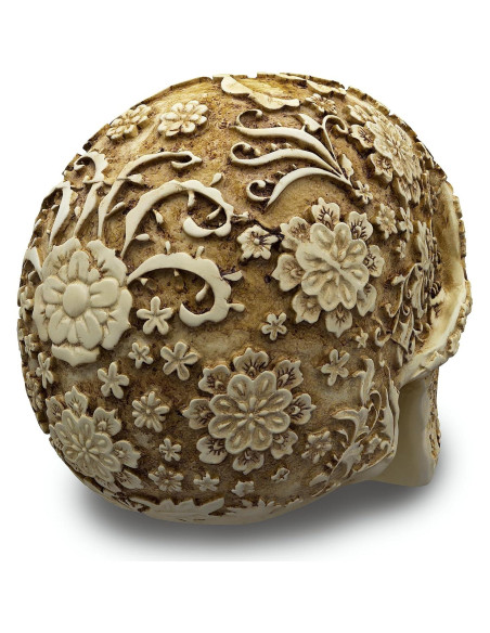 Calavera de Resina Natural READAEER 19.3x14.2x15.5 cm Decoración
