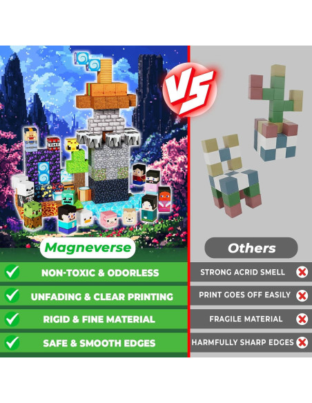 150 Bloques Magnéticos Magneverse 0.8" Juguetes STEM 3+ Años