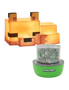 Lámpara Proyector Minecraft Zorro Naranja LED 16cm