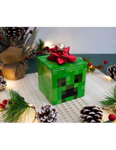 Caja de Almacenamiento Minecraft Creeper 10 cm - Organizador de Juguetes