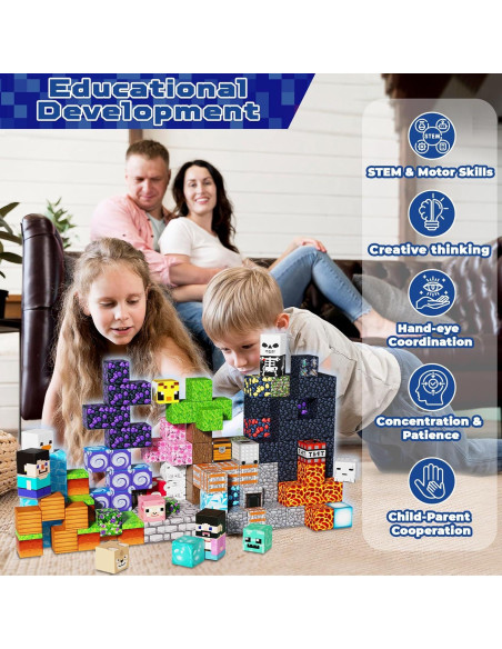 150 Bloques Magnéticos Magneverse 0.8" Juguetes STEM 3+ Años