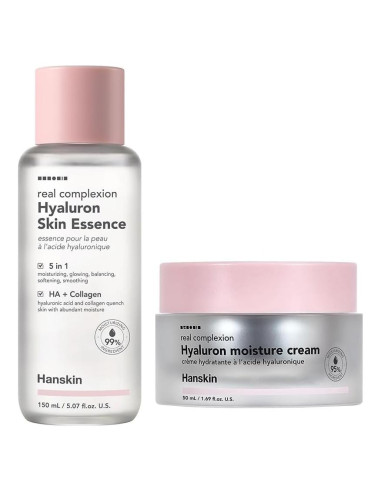 Hanskin Dúo Hidratante Diaria - Esencia y Crema Hialurónica
