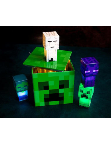 Caja de Almacenamiento Minecraft Creeper 10 cm - Organizador de Juguetes