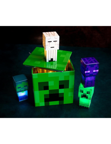 Caja de Almacenamiento Minecraft Creeper 10 cm - Organizador de Juguetes