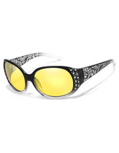 Gafas de Visión Nocturna HASFOX - Lentes Amarillos Polarizados UV400