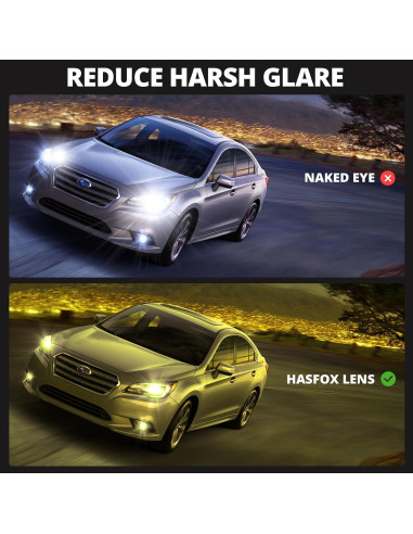 Gafas de Visión Nocturna HASFOX - Lentes Amarillos Polarizados UV400