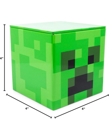 Caja de Almacenamiento Minecraft Creeper 10 cm - Organizador de Juguetes