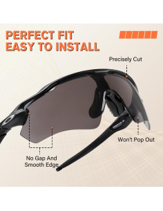 Lentes de Reemplazo Polarizados NxcGeta para Oakley Radar EV Path 2