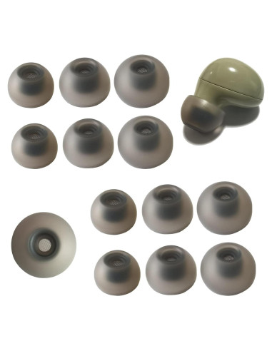 Puntas de Silicona Luckvan para Galaxy Buds 2 - 6 Pares Negro