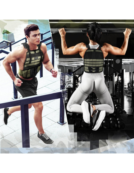 Chaleco Táctico Ajustable INFIDEZ 5.4 a 14 kg para Entrenamiento