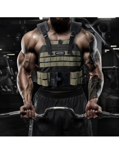 Chaleco Táctico Ajustable INFIDEZ 5.4 a 14 kg para Entrenamiento