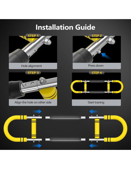 Entrenador de Brazos Twister Yolid - Resistencia Ajustable 29.5-49.9 kg
