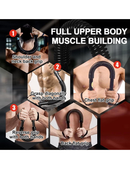 Barra Power Twister JAOTREL para Entrenamiento de Fuerza