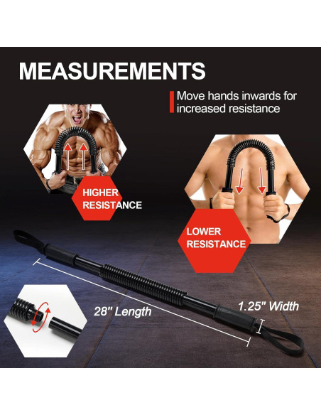 Barra Power Twister JAOTREL para Entrenamiento de Fuerza