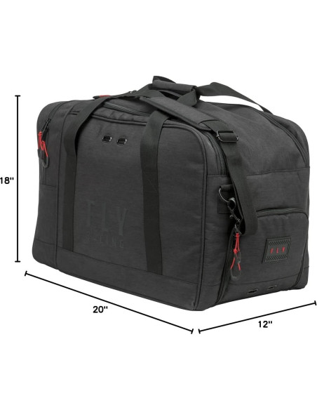 Bolsa de Mano Fly Racing Negra 50.8x30.5x45.7cm