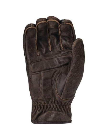 Guante de motocicleta de cuero Highway 21 Jab marrón talla S