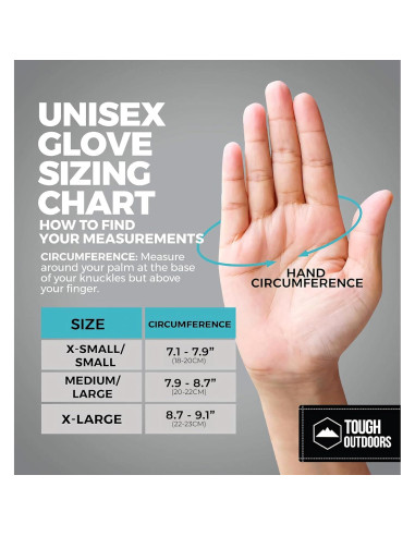 Guantes de Nieve Tough Outdoors X-Grande Impermeables y Aislados