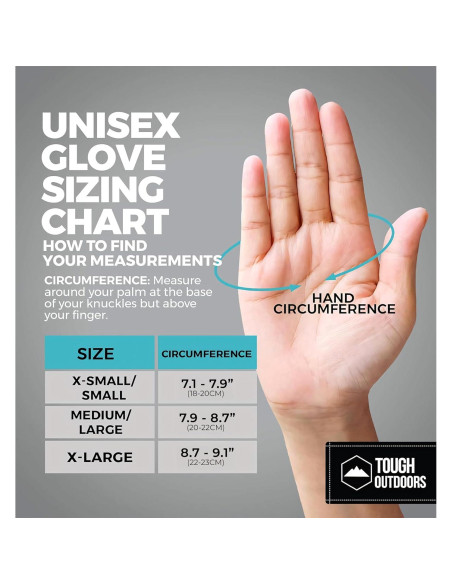 Guantes de Nieve Tough Outdoors X-Grande Impermeables y Aislados